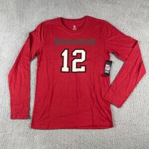 Tom Brady Team Apparel Youth X-Large Red Tampa Bay Buccaneers Long Sleeve Shirt